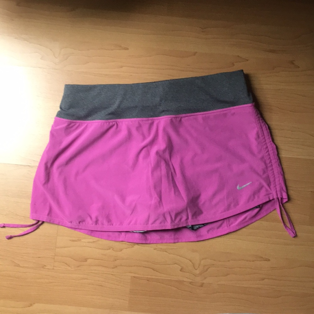 Nike pink skirt with built in shorts